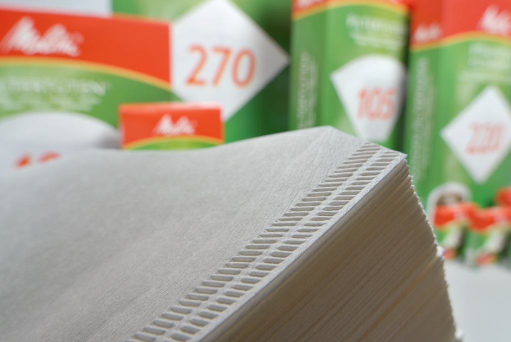 Melitta Kaffeefilter Typ 270 im Fokus die Prägenaht